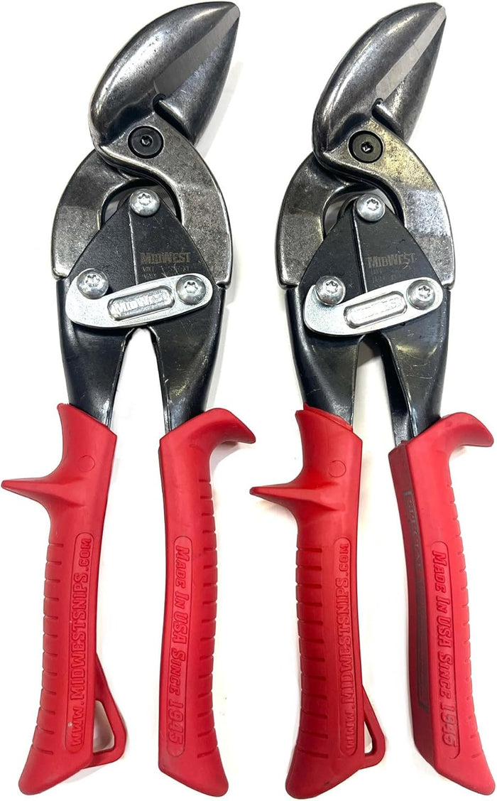 MWT-SS6510L Special Hardness Aviation Snip - 2 Pieces of Left Cut Offset Stainless Steel Cutting Shears with Forged Blade