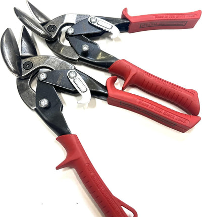 MWT-SS6510L Special Hardness Aviation Snip - 2 Pieces of Left Cut Offset Stainless Steel Cutting Shears with Forged Blade