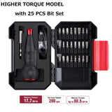 VESSEL 220USB-25U e-ASSIST Screwdriver Higher Torque ver. with 25PC. Bit Set