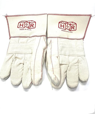 KNOX FIT 178PTD-LRG 6 PAIRS Premium grade double palm glove, Long Cuff