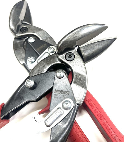 MWT-SS6510L Special Hardness Aviation Snip - 2 Pieces of Left Cut Offset Stainless Steel Cutting Shears with Forged Blade