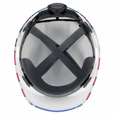 MSA&nbsp;10052947 V-GARD HARD HAT CAP W/ FAS TRACK SUSPENSION AND AMERICAN FLAG WITH 2 EAGLES