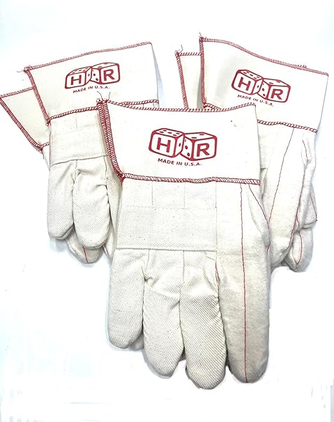 KNOX FIT 178PTD-LRG 3 PAIRS Premium grade double palm glove, Long Cuff