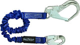 FALLTECH 82403A  4½' to 6' ElasTech Energy Absorbing Lanyard Single-leg with Aluminum Connectors