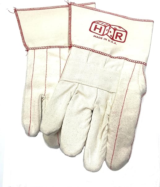 KNOX-FIT 178PTD-LRG 1 PAIR Premium grade double palm glove, Long Cuff