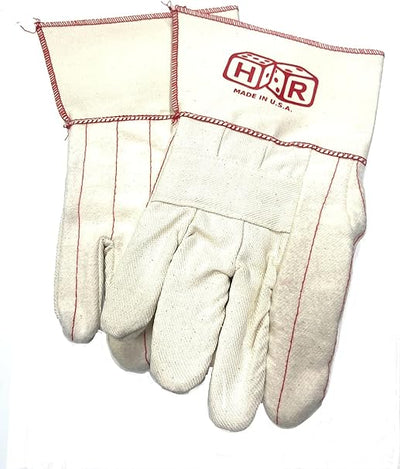 KNOX FIT 178PTD-LRG 6 PAIRS Premium grade double palm glove, Long Cuff