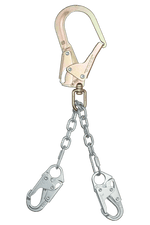 FALLTECH 8252  23" Premium Rebar Positioning Assembly with GR 43 Chain with Swivel Rebar Hook