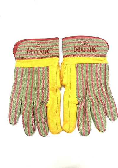 BOSS GLOVES 1BC5510 Munk Heavy Duty Ironworker Gloves 6 PAIRS (Short Cup)