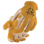 BLACK STALLION 97SW Versatile Grain Cowhide Palm Drivers Glove with Reinforced Palm