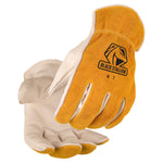 BLACK STALLION 97 GRAIN/SPLIT COWHIDE ELASTIC WRIST DRIVER'S STYLE GLOVES