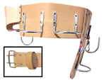 RJ Leather 999 Top Grain 2 ½"-4" Tapered Cement Finishing Belt, 2-Prong