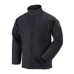 BLACK STALLION FBK9-30C Flame-Resistant Cotton Welding Jacket, BLACK