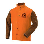 BLACK STALLION -30C/BS FR Cotton & Cowhide Hybrid Welding Jacket, Orange