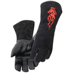 BLACK STALLION GS3030-BK BSX® Extended Cuff Grain Pigskin Palm Stick Glove