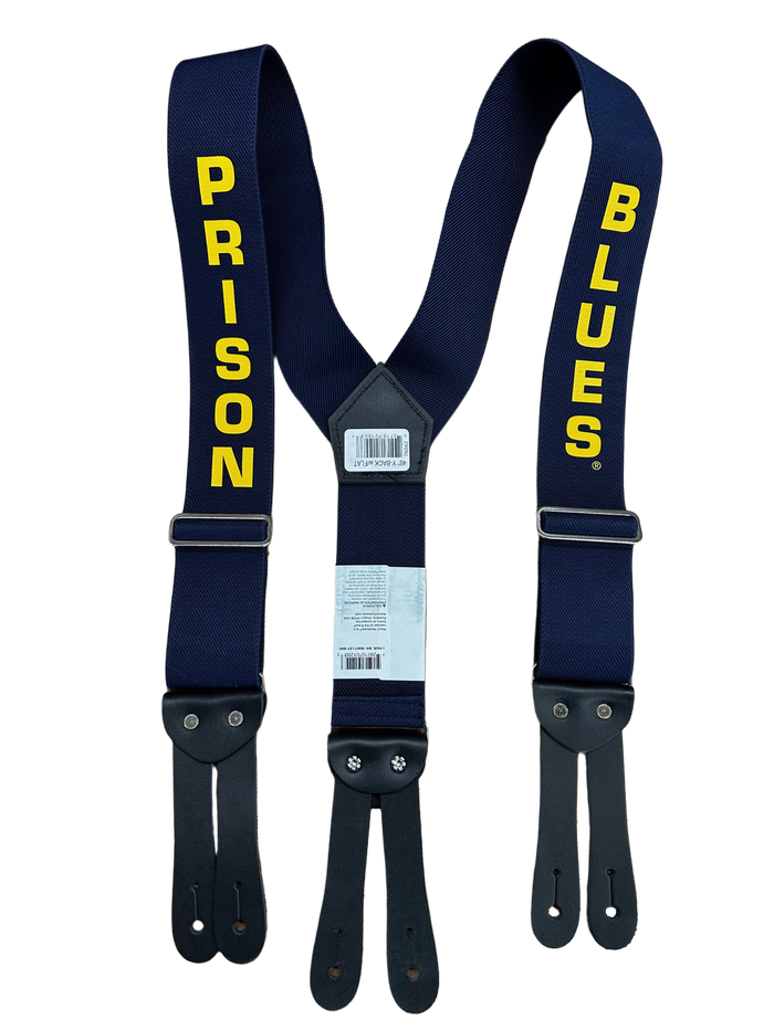 Prison Blues Y-Back Suspender