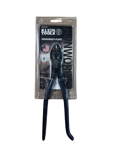 Klein Tools D2000-7CST1 2000 Series 9'' Ironworker's Pliers - Heavy-Duty Cutting for Rebar, Special Edition