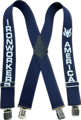 Suspender AAT-2010 Navy Blue - IRONWORKERS & AMERICA Suspenders - Made in USA