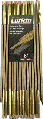 Lufkin X48N 8' Red End Extension Ruler