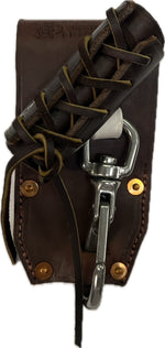 Graber Harness 0075RW Angle Laced Bull Pin Holder. Made in U.S.A. Tunnel loop on back accepts up to 2" Work Belt.