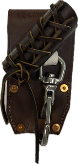 Graber Harness 0075RW Angle Laced Bull Pin Holder. Made in U.S.A. Tunnel loop on back accepts up to 2" Work Belt.