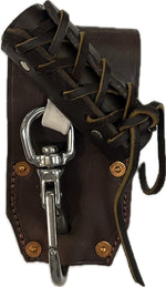 Graber Harness 0075RW Angle Laced Bull Pin Holder. Made in U.S.A. Tunnel loop on back accepts up to 2" Work Belt.