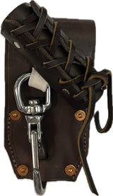 Graber Harness 0075RW Angle Laced Bull Pin Holder. Made in U.S.A. Tunnel loop on back accepts up to 2" Work Belt.