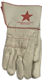 BROOKVILLE 58KS - Red Star Heavy Duty Ironworker Gloves 12 Pairs Made In U.S.A. (Long Cuff)