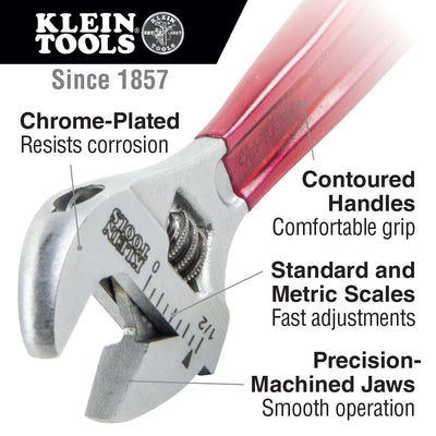 Klein 507-12 12" Adjustable Wrench Extra-Capacity