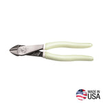 KLEIN D200028GLW Diagonal Cutting Pliers, High-Visibility, 8-Inch