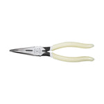 KLEIN D203-8-GLW Pliers, Needle Nose Side-Cutters, High-Visibility, 8-Inch