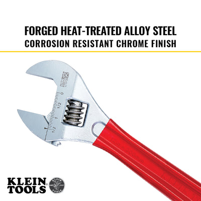 Klein D507-12 12" Adjustable Wrench Extra-Capacity