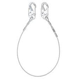 FALLTECH 8307 6' Coated Cable Restraint Lanyard, Fixed-length with Steel Snap Hooks