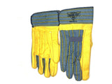 KNOX-FIT Ironworkers Gloves - Short Cuff size LARGE (S679) - 6 Pairs/Pack Made in the USA.