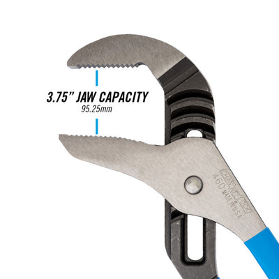 CHANNELLOCK 460 Tongue and Groove Pliers, 16.50 in OAL, 8 Adjustments, 460 Straight