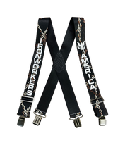 Suspender AAT-2011 Barbed Wire - IRONWORKERS & AMERICA Suspenders - Made in USA
