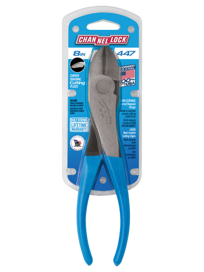 ChannelLock 447 - 7.75 inch Curved Diagonal Cutting Plier - Lap Joint