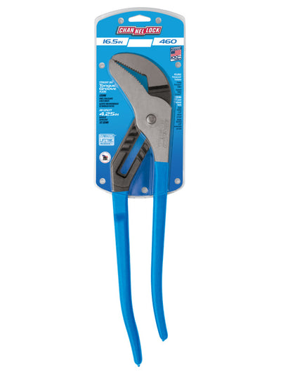 CHANNELLOCK 460 Tongue and Groove Pliers, 16.50 in OAL, 8 Adjustments, 460 Straight