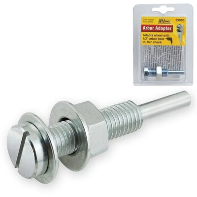IVY Classic 39093 Drill Arbor Adapter, Adapts 1/2-Inch Arbor Hole to 1/4-Inch Shank, 1/Card