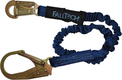 FallTech - 82403 4½' to 6' ElasTech Energy Absorbing Lanyard Single-leg with Steel Connectors
