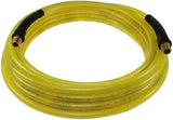 Coilhose Pneumatics PFE41004TY Flexeel Hose, 1/4" x 100', 1/4" MPT Reusable Strain Relief Fittings, Transparent Yellow