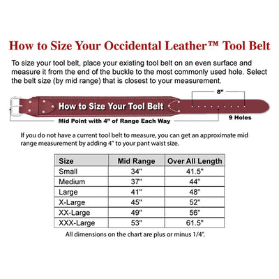 Occidental 5035 H.D. 3” Ranger Work Belt