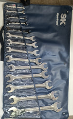 SK 86162 SuperKrome 14 Piece 6-Millimeter to 32-Millimeter Open End Wrench Set