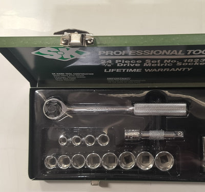 Sk Tool 1823 24 Piece 3/8′ Drive Metric 6pt Socket Set. Made in USA Reviews