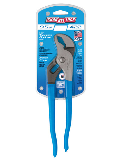 ChannelLock 422 - 9.5 inch V - Jaw Tongue and Groove Plier