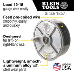 KLEIN 27400 Ironworker's Tie Wire Reel. Made in U.S.A.
