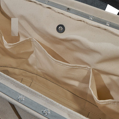 Klein 5003-18 18" Pocket Canvas Tool Bag with Leather Bottom