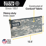 Klein 5139C Camouflage Cordura Zipper Bag