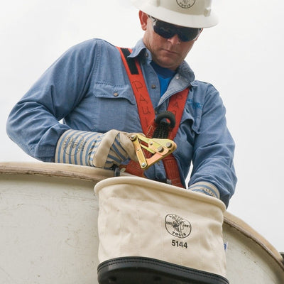 Klein 5144 Aerial-Basket Oval Bucket with 15 Interior Pockets
