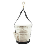 Klein 5171PS Heavy-Duty Tapered-Wall Bucket - 4 Outside Pockets