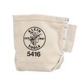 KLEIN TOOLS 5416 Canvas Bolt Bags with Bull-Pin Loop On Each Side( Black Loops-Back Side)